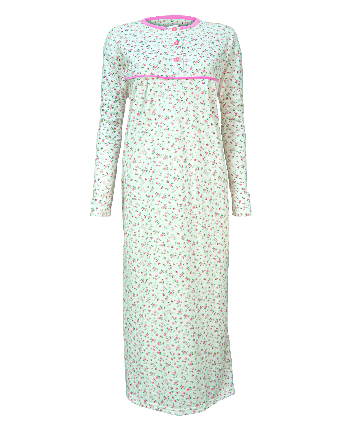 Bayan Gecelik K 501 - 502 Y - Beyaz - Pembe 2